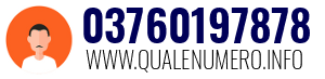 Numero di telefono 03760197878 03760197878