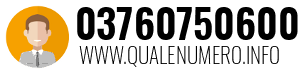 Numero di telefono 03760750600 03760750600