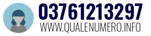 Numero di telefono 03761213297 03761213297