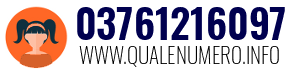 Numero di telefono 03761216097 03761216097