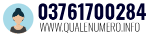 Numero di telefono 03761700284 03761700284