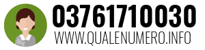 Numero di telefono 03761710030 03761710030