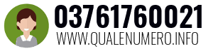 Numero di telefono 03761760021 03761760021