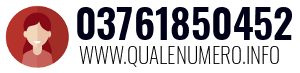 Numero di telefono 03761850452 03761850452