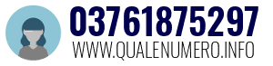 Numero di telefono 03761875297 03761875297