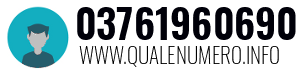 Numero di telefono 03761960690 03761960690