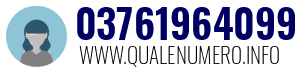 Numero di telefono 03761964099 03761964099