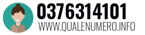Numero di telefono 0376314101 0376314101