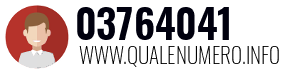 Numero di telefono 03764041 03764041