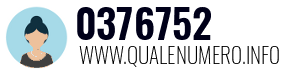Numero di telefono 0376752 0376752