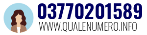 Numero di telefono 03770201589 03770201589