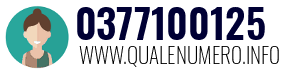Numero di telefono 0377100125 0377100125