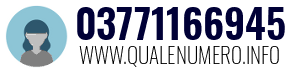 Numero di telefono 03771166945 03771166945