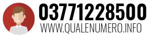 Numero di telefono 03771228500 03771228500