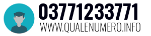 Numero di telefono 03771233771 03771233771
