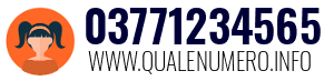 Numero di telefono 03771234565 03771234565