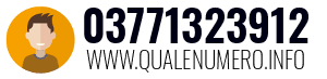 Numero di telefono 03771323912 03771323912