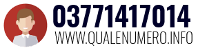 Numero di telefono 03771417014 03771417014