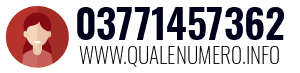 Numero di telefono 03771457362 03771457362