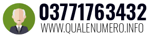 Numero di telefono 03771763432 03771763432
