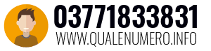 Numero di telefono 03771833831 03771833831