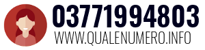 Numero di telefono 03771994803 03771994803
