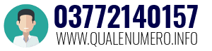 Numero di telefono 03772140157 03772140157