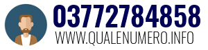 Numero di telefono 03772784858 03772784858