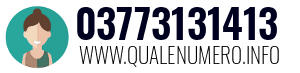 Numero di telefono 03773131413 03773131413