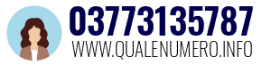Numero di telefono 03773135787 03773135787