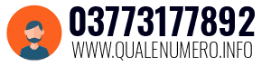 Numero di telefono 03773177892 03773177892