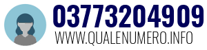 Numero di telefono 03773204909 03773204909