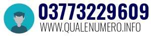 Numero di telefono 03773229609 03773229609