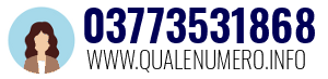 Numero di telefono 03773531868 03773531868