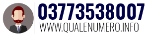 Numero di telefono 03773538007 03773538007