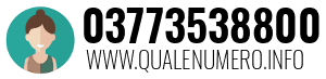 Numero di telefono 03773538800 03773538800