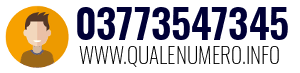 Numero di telefono 03773547345 03773547345