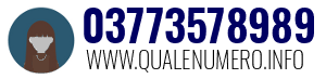 Numero di telefono 03773578989 03773578989
