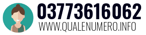 Numero di telefono 03773616062 03773616062