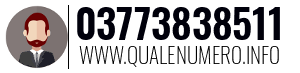 Numero di telefono 03773838511 03773838511