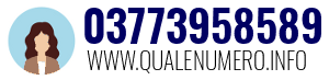 Numero di telefono 03773958589 03773958589