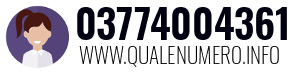 Numero di telefono 03774004361 03774004361