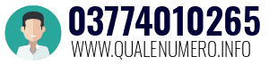 Numero di telefono 03774010265 03774010265