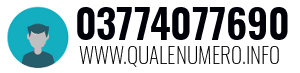 Numero di telefono 03774077690 03774077690
