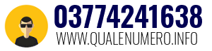 Numero di telefono 03774241638 03774241638