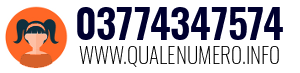 Numero di telefono 03774347574 03774347574