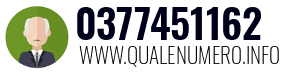 Numero di telefono 0377451162 0377451162