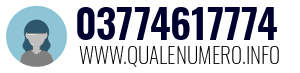 Numero di telefono 03774617774 03774617774