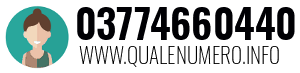 Numero di telefono 03774660440 03774660440