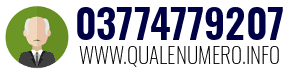 Numero di telefono 03774779207 03774779207